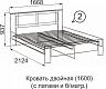 Кровать двойная 1600 с латами Скандинавия-Люкс №2