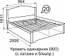 Кровать односпальная 900 Виктория №20