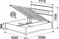 Кровать двуспальная с подъёмным механизмом (1600мм) Танго №5